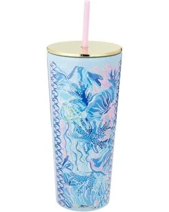 Best Sale ✨ Lilly Pulitzer Tumbler with Straw | Dining 🧨 -Cheap Lilly Pulitzer Store 61Z FgZhn7L. AC SR736920