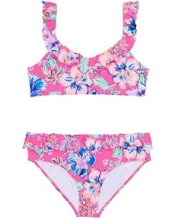 Outlet 😀 Lilly Pulitzer Kids Mini Kasme 😍 Bikini UPF 50+ (Toddler/Little Kids/Big Kids) | Swimwear ❤️