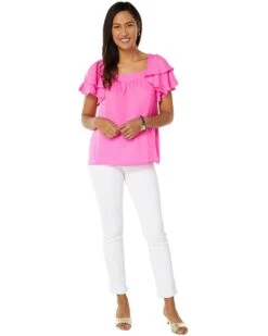 Best deal 😀 Lilly Pulitzer Devina Top | 🎁 Shirts & Tops ✨ -Cheap Lilly Pulitzer Store 61olrovr2CL. AC SR736920