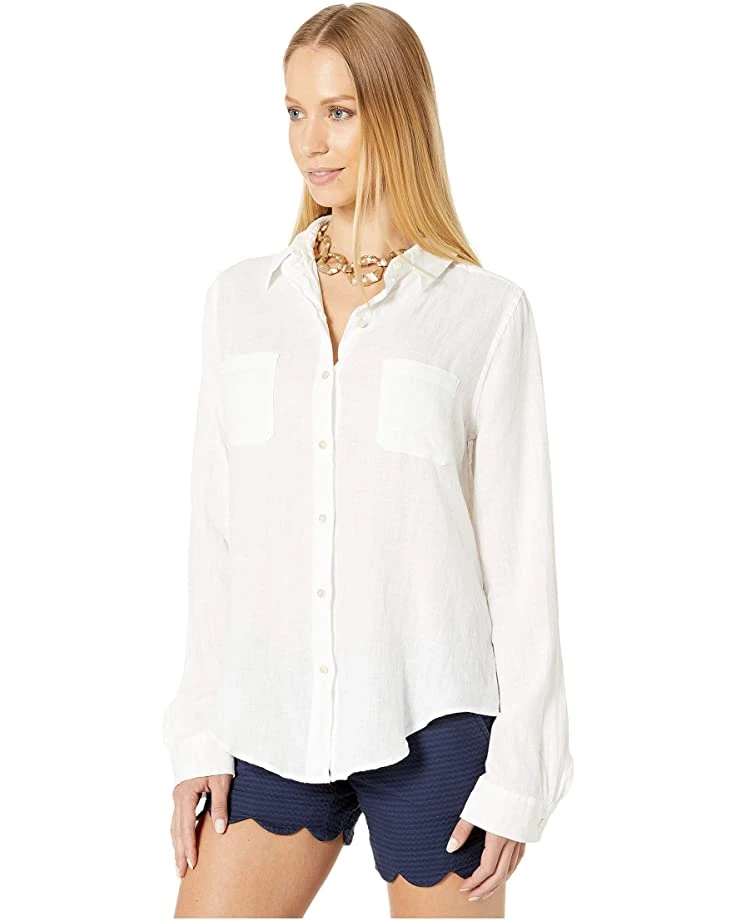 Best Sale 🧨 Lilly Pulitzer Sea View Button Down | Shirts & Tops 🥰 2 Best Sale 🧨 Lilly Pulitzer Sea View Button Down | Shirts & Tops 🥰 - Image 2