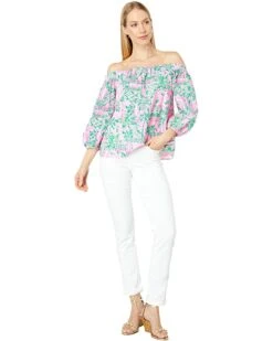 Hot Sale 🎁 Lilly Pulitzer Winifred Top | Shirts & Tops 🤩 -Cheap Lilly Pulitzer Store 716vqvC5HJL. AC SR736920