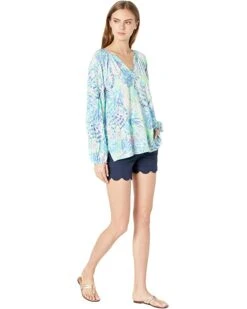 Best Sale 🌟 Lilly Pulitzer Willa Top | 👏 Shirts & Tops ❤️ -Cheap Lilly Pulitzer Store 71GwU5BuijL. AC SR736920