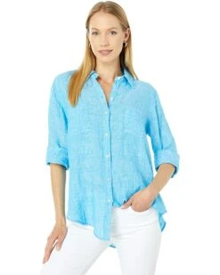 Discount ❤️ Lilly Pulitzer Sea View Button-Down | 🎉 Shirts & Tops 🔔