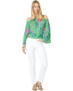 Best Sale 🥰 Lilly Pulitzer Nevie Top | Shirts & Tops ⌛ -Cheap Lilly Pulitzer Store 71PGKM92M6L. AC SR736920