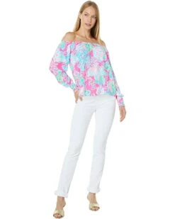 Coupon ✔️ Lilly Pulitzer Lana Top | 👏 Shirts & Tops 🤩 -Cheap Lilly Pulitzer Store 71Sr732SCIL. AC SR736920