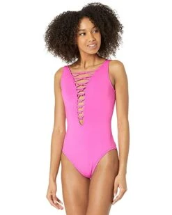 Best Pirce ✔️ Lilly Pulitzer Isle Lattice One-Piece | Swimwear 🤩 -Cheap Lilly Pulitzer Store 71mWH7kMx5L. AC SR736920