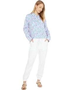 Cheapest ⌛ Lilly Pulitzer Sea View Button-Down | ✨ Shirts & Tops ⭐ -Cheap Lilly Pulitzer Store 71oPZu6wMmS. AC SR736920