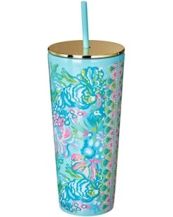 Best Sale โจ Lilly Pulitzer Tumbler with Straw | Dining ๐งจ