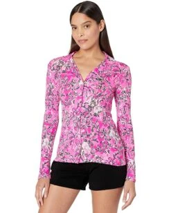 Outlet ⌛ Lilly Pulitzer Pj Knit Long Sleeve Button-Up Top | Sleepwear 🛒 -Cheap Lilly Pulitzer Store 81 gg9AvjbL. AC SR736920