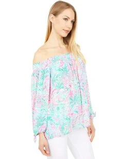 Best Sale ❤️ Lilly Pulitzer Maryellen Top | 👍 Shirts & Tops ✨ -Cheap Lilly Pulitzer Store 81CJzUBuiL. AC SR736920
