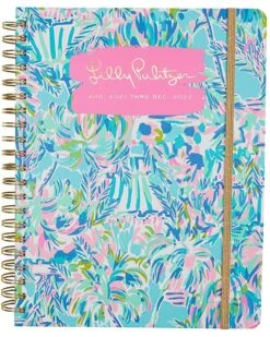 Cheap ✨ Lilly Pulitzer Jumbo 2021-2022 Planner Daily Weekly Monthly, Hardcover Agenda Dated Aug 2021 - Dec 2022, 17 Month Calendar with Notes Pages, Stickers, Pocket, & Laminated Dividers, Cabana Cocktail | Office & School Supplies 😀