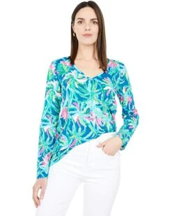 Deals ✨ Lilly Pulitzer Etta Long Sleeve Top | 😀 Shirts & Tops ⭐