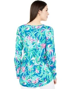 Deals ✨ Lilly Pulitzer Etta Long Sleeve Top | 😀 Shirts & Tops ⭐ -Cheap Lilly Pulitzer Store 81hGvZAxcNL. AC SR736920