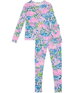 New 🥰 Lilly Pulitzer Kids Sammy Pajama Set (Toddler/Little Kids/Big Kids) | Sleepwear 😉