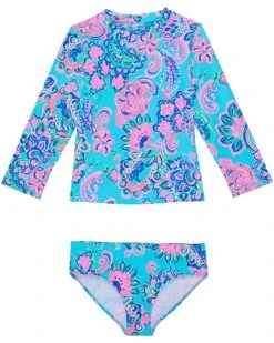 Cheap ⌛ Lilly Pulitzer Kids Bobby Rashguard Set UPF 5 (Toddler/Little Kids/Big Kids) | Swimwear ❤️