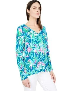 Deals ✨ Lilly Pulitzer Etta Long Sleeve Top | 😀 Shirts & Tops ⭐ -Cheap Lilly Pulitzer Store 81zd1UXgGlL. AC SR736920