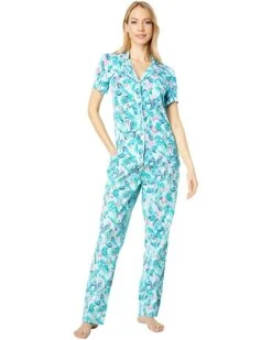 Best reviews of ✔️ Lilly Pulitzer PJ Knit Short Sleeve Button-Up Top | Sleepwear 🌟 -Cheap Lilly Pulitzer Store 81zizoTTzXL. AC SR736920